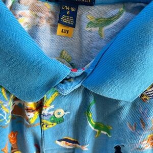 Polo by Ralph Lauren Kids Aquatic Print Polo